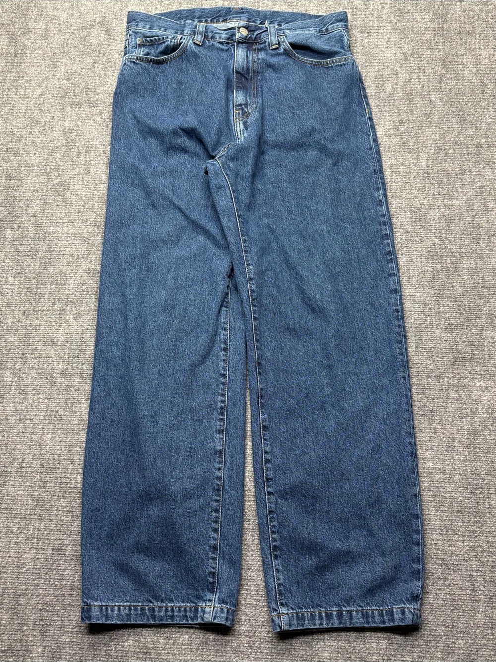 Carhartt WIP Landon Pant Mens 31 Blue Loose Fit Denim Jeans Baggy